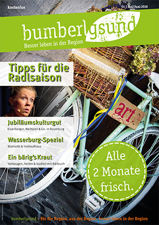 Das Regionalmagazin bumberlgsund gibt's kostenlos in 600 Auslagestellen.