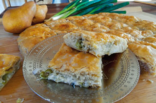 Birnen-Gorgonzola-Fladen Birnen-Gorgonzola-Fladen