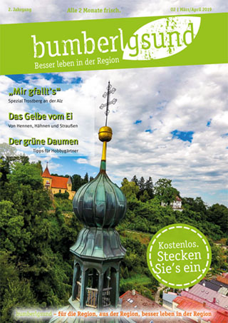 Das Regionalmagazin bumberlgsund gibt's kostenlos in 600 Auslagestellen.